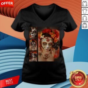 Alternative view of Nice Girl Makeup Skull Dia De Los Muertos - Day Of The Dead Shirt