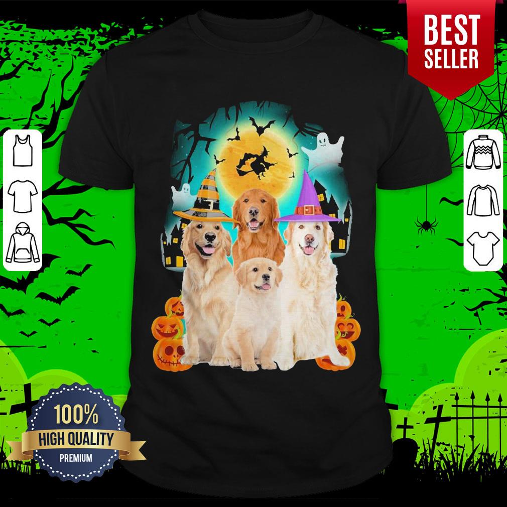 Nice Golden Retriever Halloween Shirt