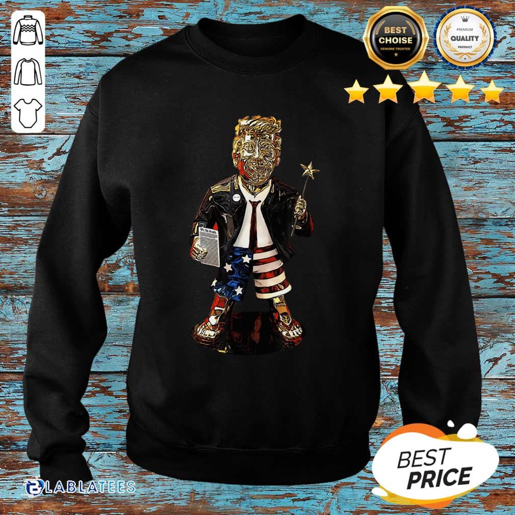 Nice Golden Trump Statue Shirt - Image 5