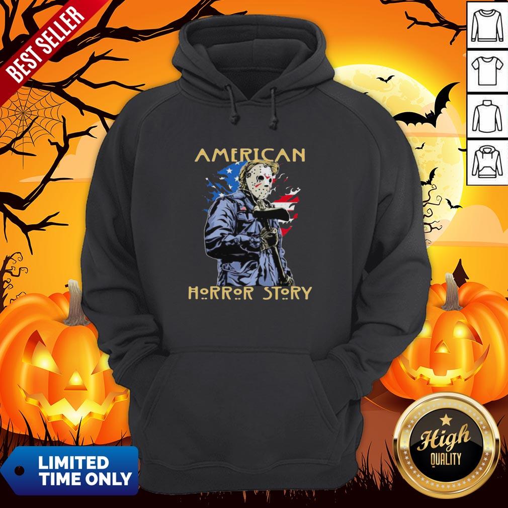 Nice Halloween Jason Voorhees American Horror Story American Flag Independence Day Shirt - Image 2