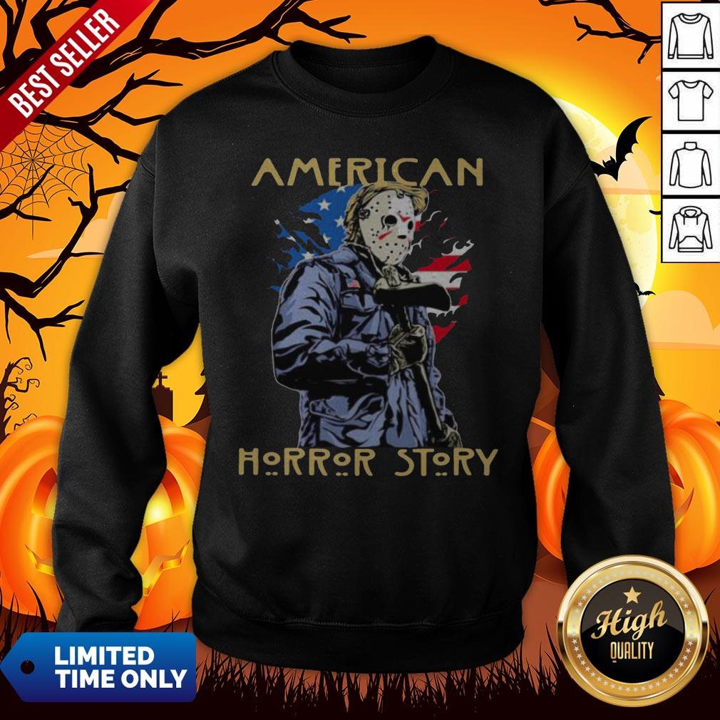 Nice Halloween Jason Voorhees American Horror Story American Flag Independence Day Shirt - Image 5