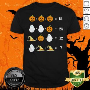 Nice Halloween Math Equations For Math Teachers Shirt