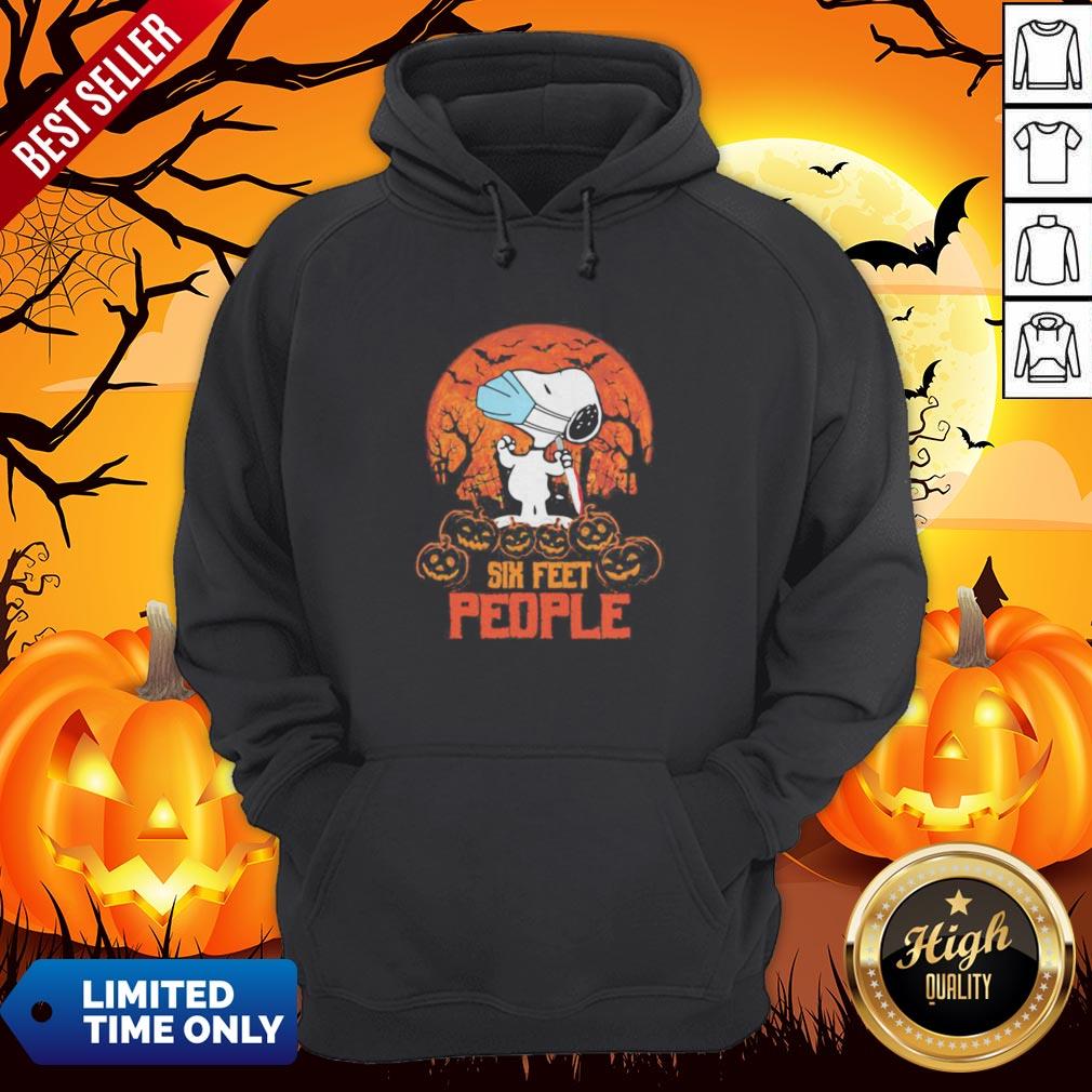 Nice Halloween Snoopy Six Feet People Pumpkins Shirt - Image 2