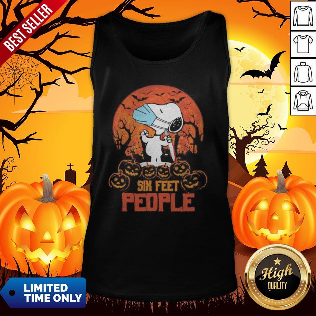 Nice Halloween Snoopy Six Feet People Pumpkins Shirt - Image 4