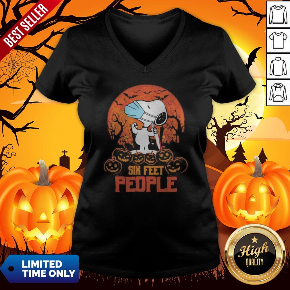 Nice Halloween Snoopy Six Feet People Pumpkins Shirt - Image 3