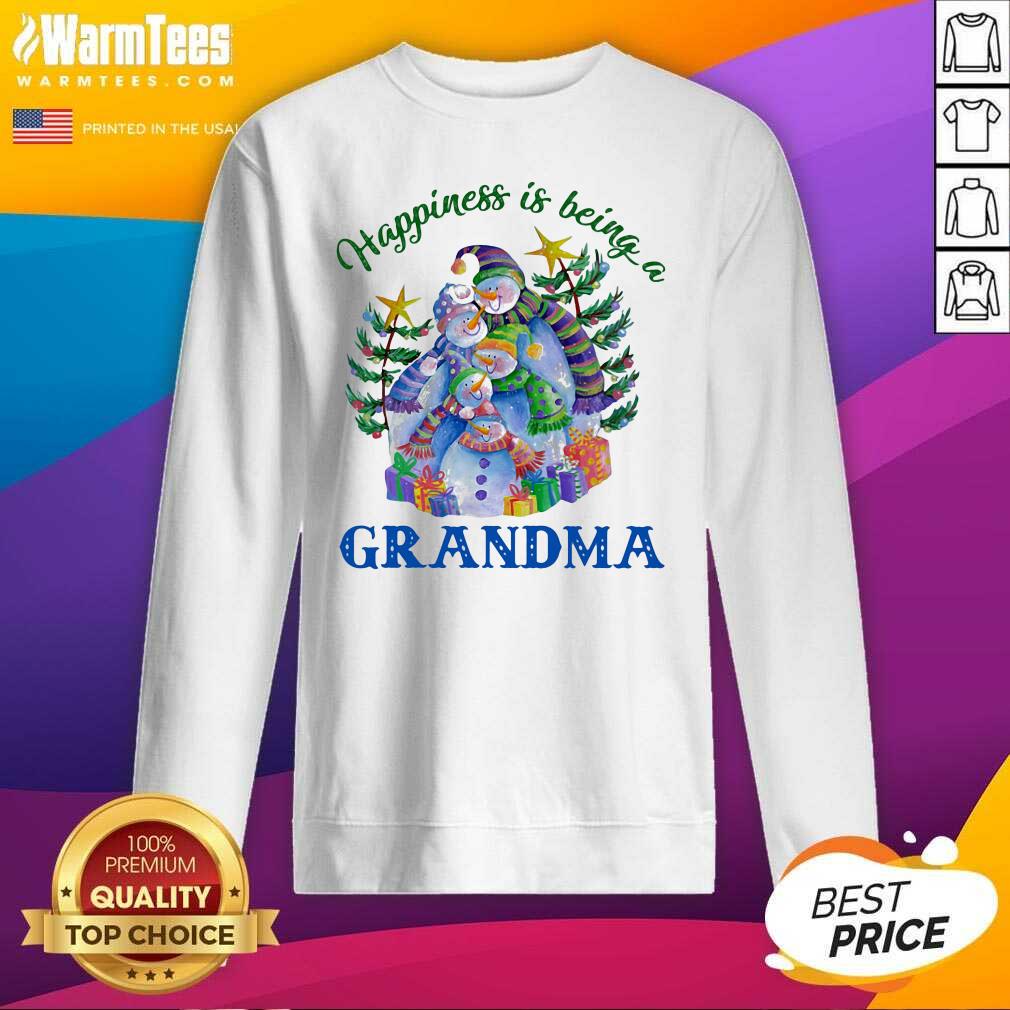 Nice Happiness Is Being A Grandma Shirt - Image 3