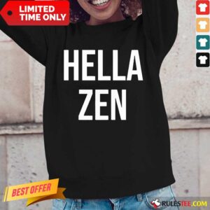 Alternative view of Nice Hella Zen Yoga Shirt