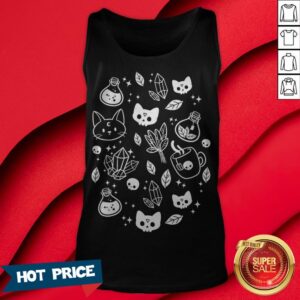 Alternative view of Nice Herb Witch Skull Tea Halloween Shirt