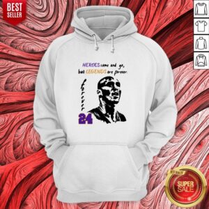 Alternative view of Nice Heroes Come And Go But Legends Are Forever 24 Kobe Bryant Shirt