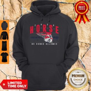 Alternative view of Nice Horse 2020 No Dunks Allowed Shirt