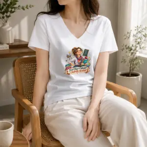 Alternative view of Nice Humorous Watercolor First Day Of School Teacher For Woman Shirt