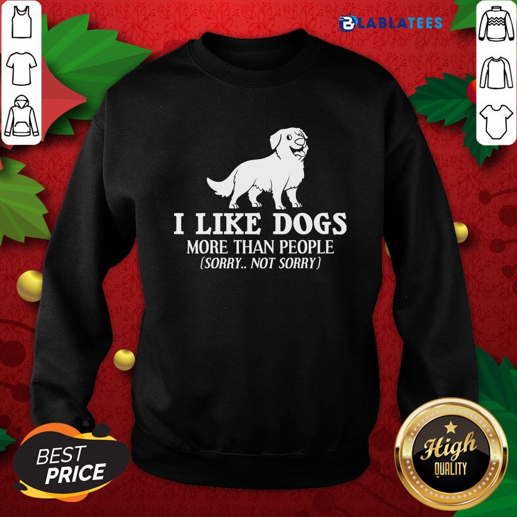 Nice I Like Dogs More Than People Bernese Mountain Puppies Shirt - Image 5