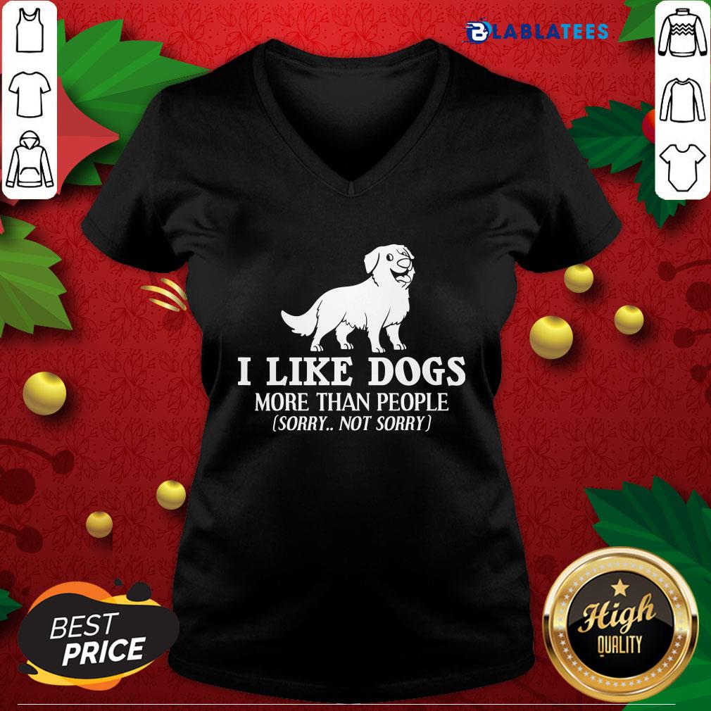 Nice I Like Dogs More Than People Bernese Mountain Puppies Shirt - Image 3
