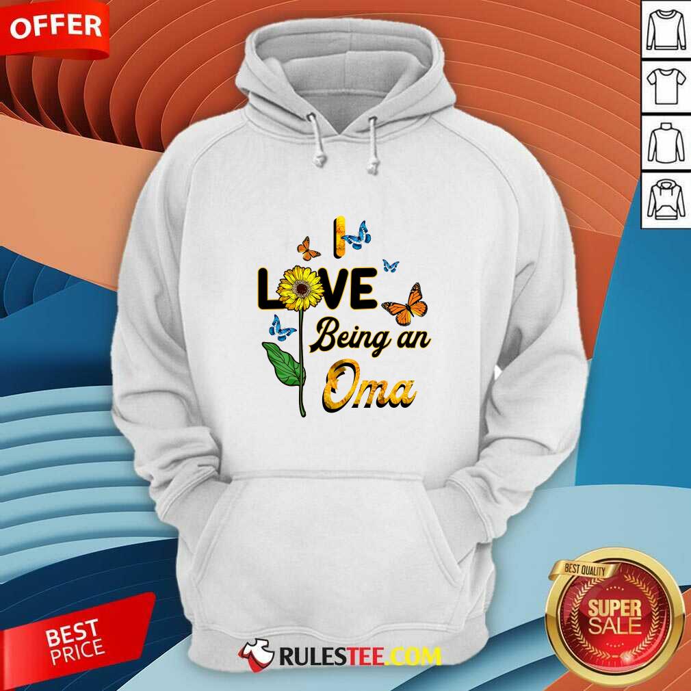 Nice I Love Being An Oma Sunflower Mother Day Shirt - Image 2