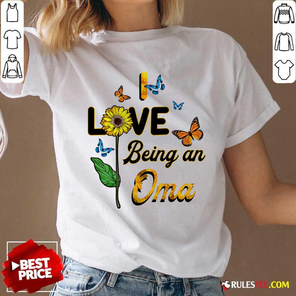 Nice I Love Being An Oma Sunflower Mother Day Shirt - Image 3