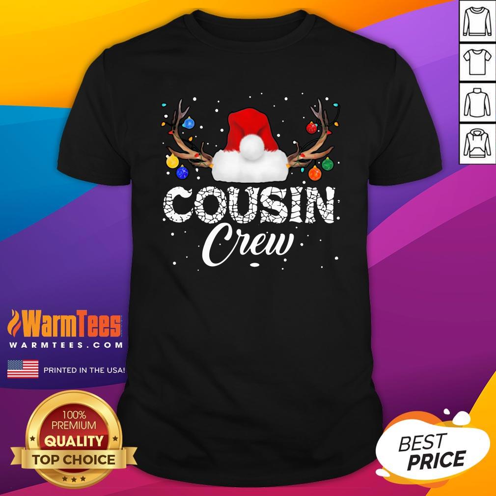 Nice I Love Santa Cousin Crew Shirt