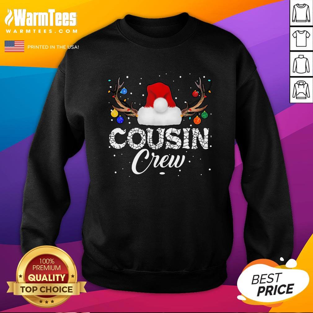 Nice I Love Santa Cousin Crew Shirt - Image 4