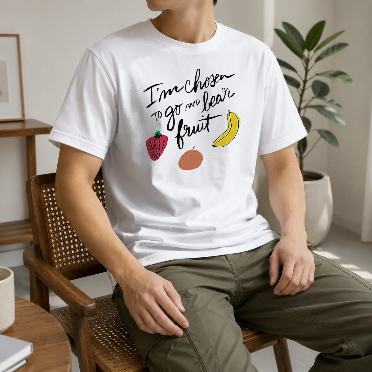 Nice I'm Chosen To Go And Bear Fruit Inspirational Quote Shirt