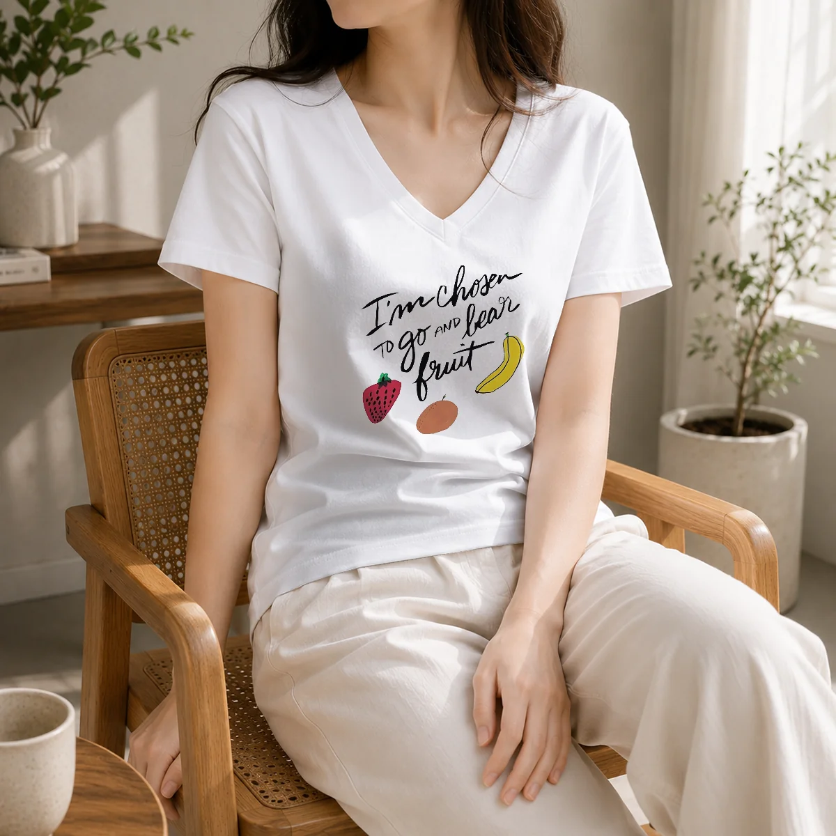 Nice I'm Chosen To Go And Bear Fruit Inspirational Quote Shirt - Image 2