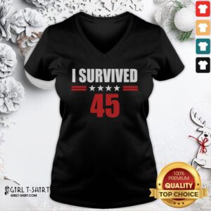 Alternative view of Nice I Survived 45 2020 Presidential Election Shirt