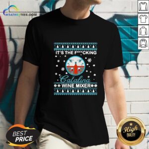 Alternative view of Nice It’s The Fucking Catalina Wine Mixer Ugly Christmas Shirt