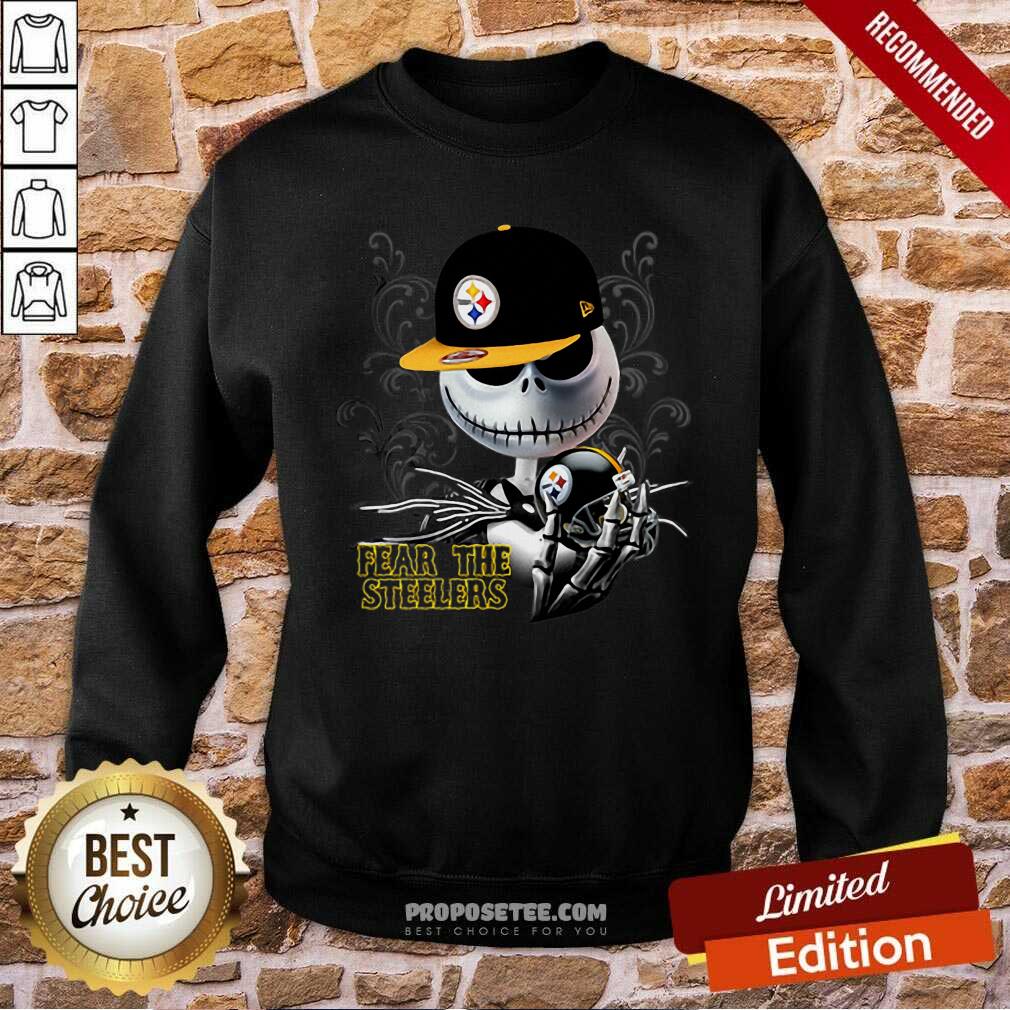 Nice Jack Skellington Fear The Pittsburgh Steelers Shirt - Image 5