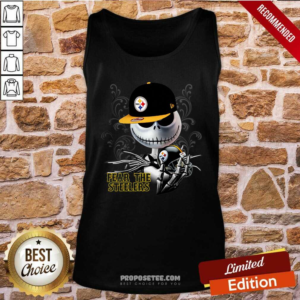 Nice Jack Skellington Fear The Pittsburgh Steelers Shirt - Image 4