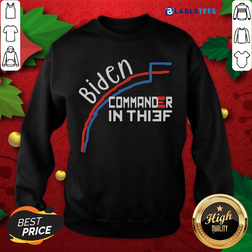 Nice Joe Biden Commander In Thief Benford’s Law Trump Shirt - Image 2