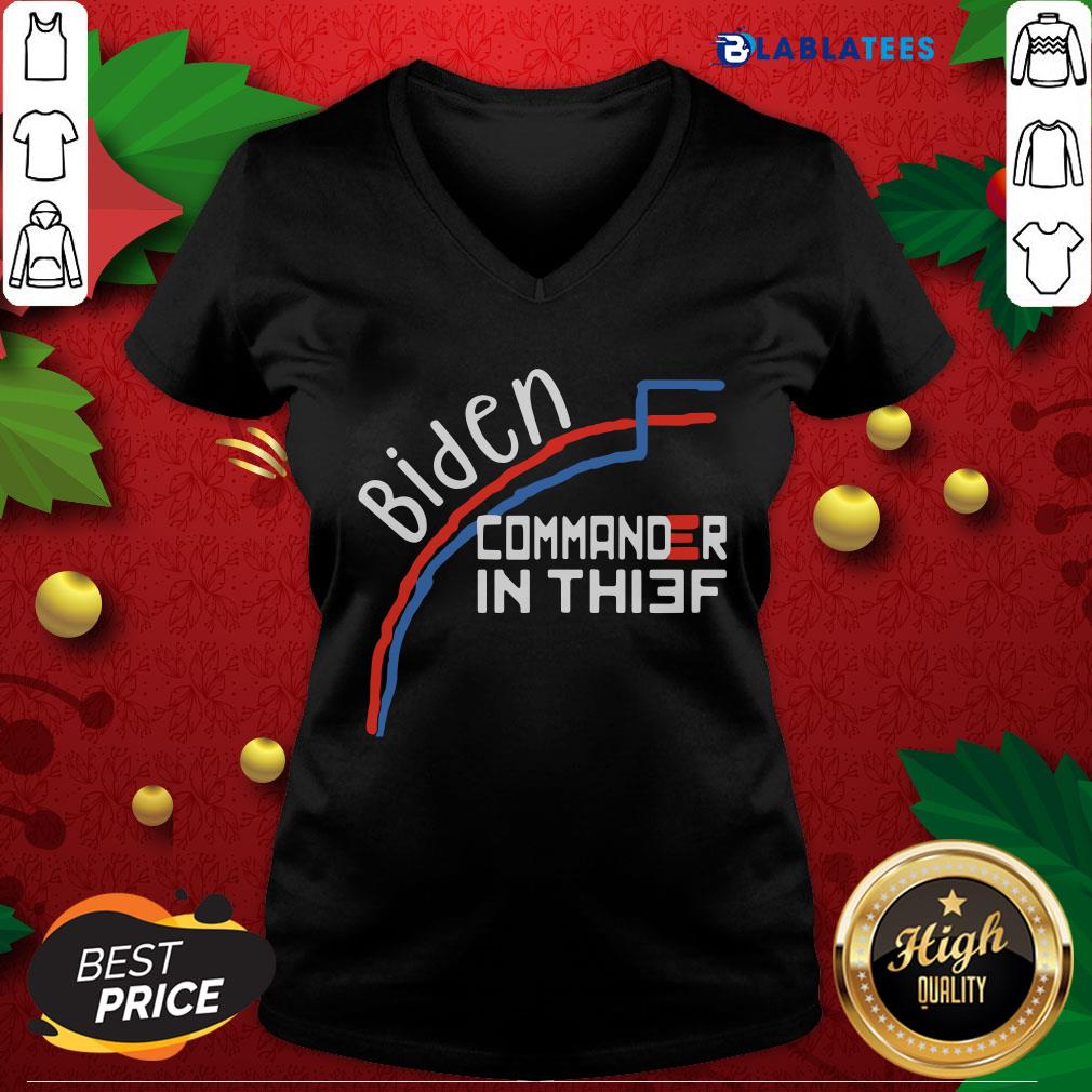 Nice Joe Biden Commander In Thief Benford’s Law Trump Shirt - Image 4
