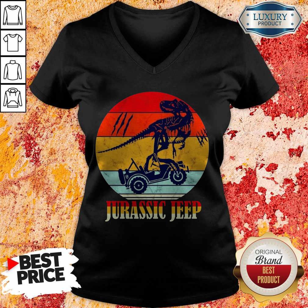 Nice Jurassic Jeep Vintage Halloween Shirt - Image 2