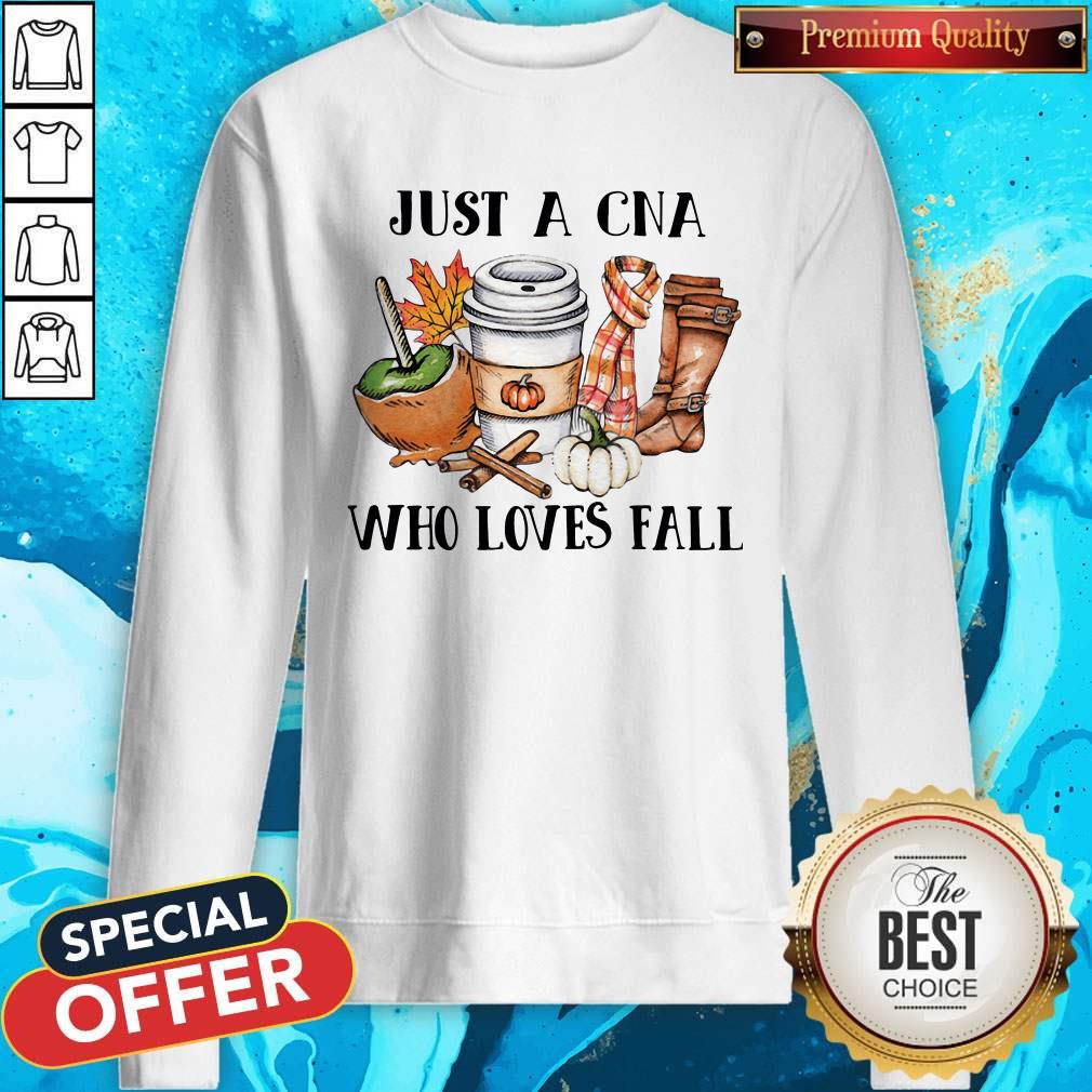 Nice Just A CNA Who Loves Fall Halloween Shirt - Image 3