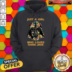 Alternative view of Nice Just A Girl Who Loves Dark Side Flowers Shirt