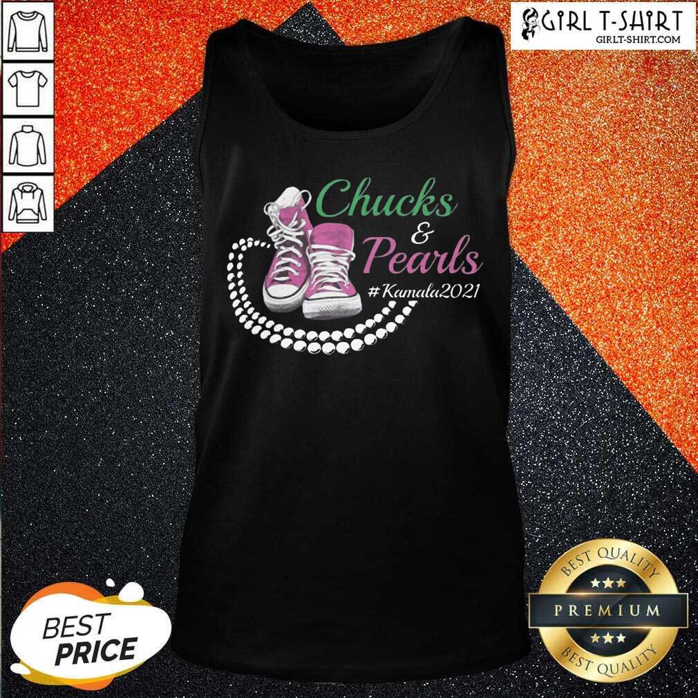 Nice Kamala Harris Chucks And Pearls Aka Sorority 1908 Shirt - Image 3