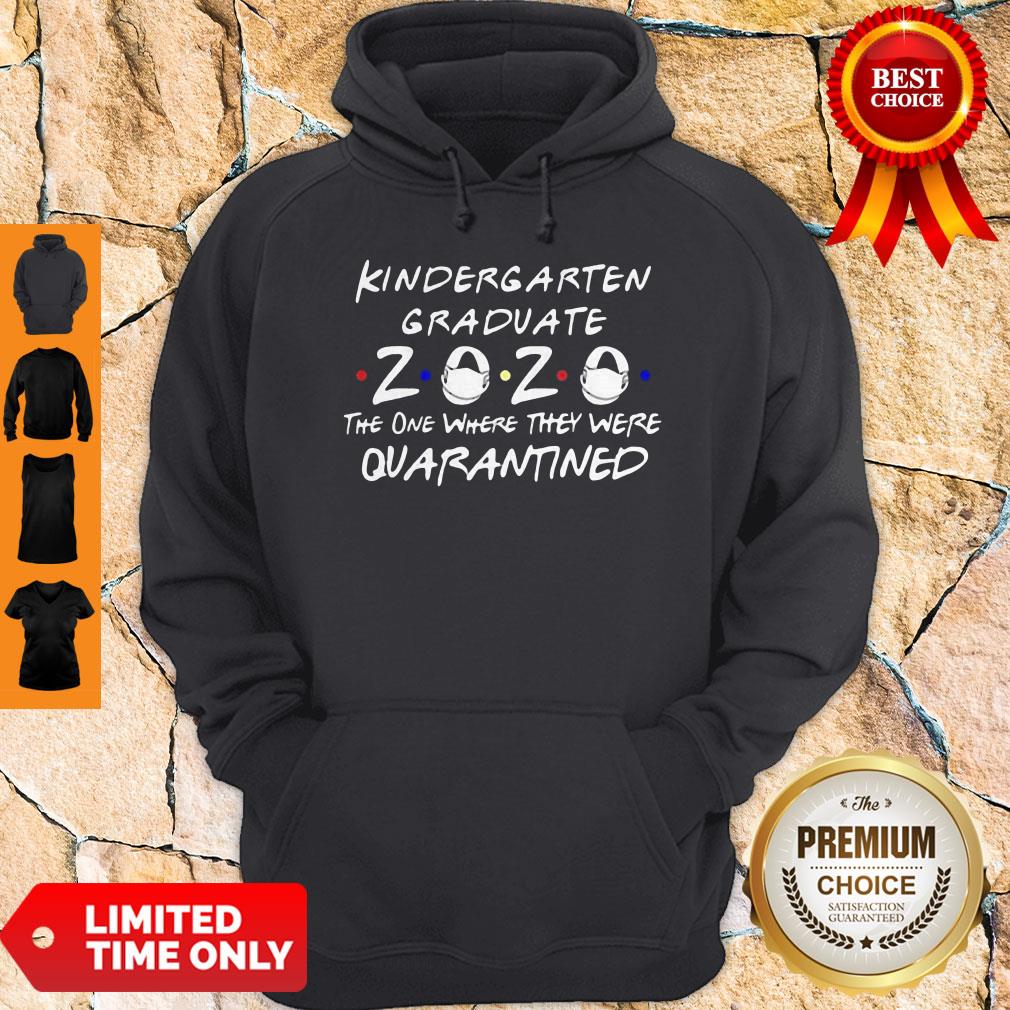 Nice Kindergarten Graduate 2020 Mask The One Where They Were Quarantined Shirt - Image 2
