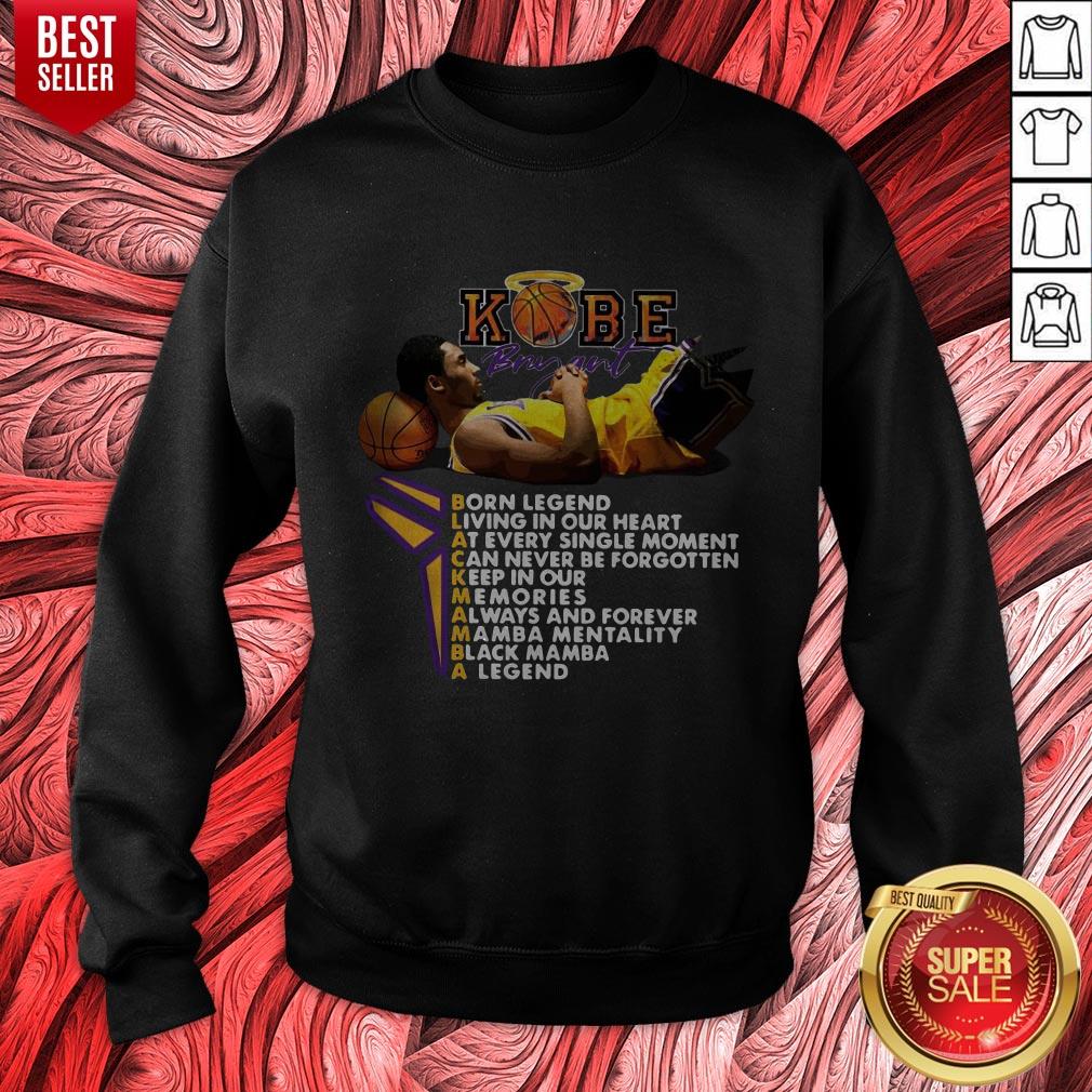 Nice Kobe Bryant Born Legend Living In Our Heart Shirt - Image 5