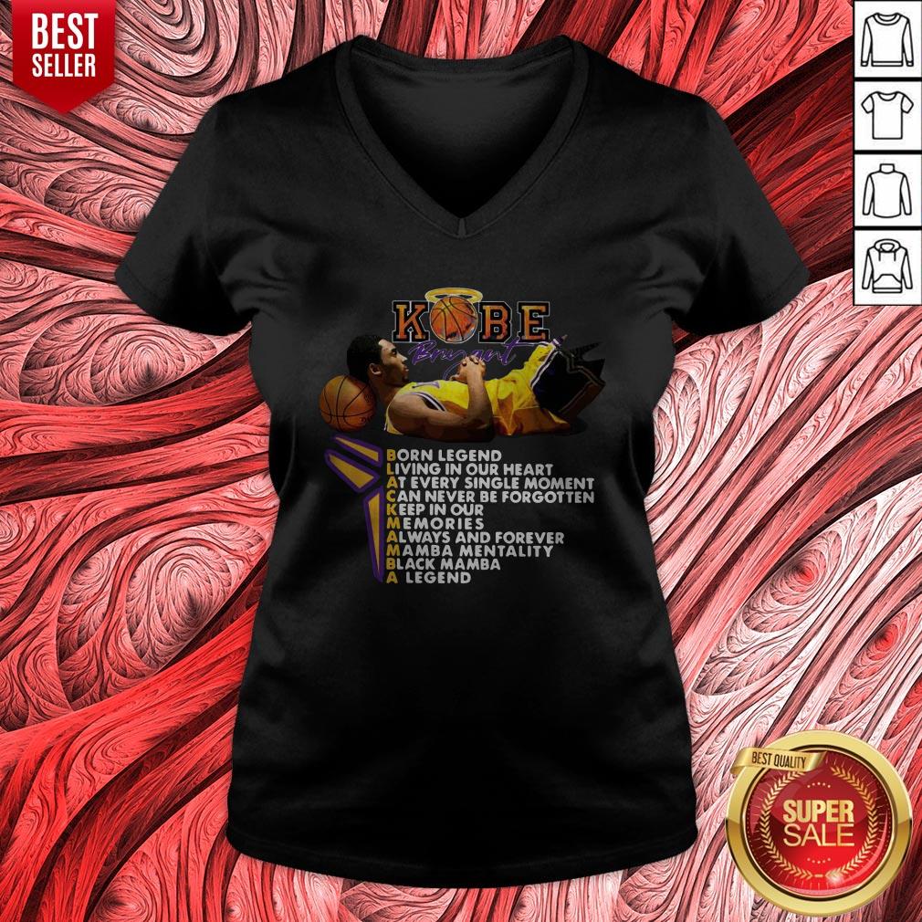 Nice Kobe Bryant Born Legend Living In Our Heart Shirt - Image 3