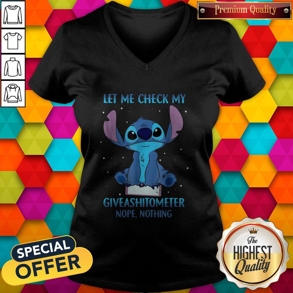 Nice Let Me Check My Giveashitometer Nope Nothing Shirt - Image 2