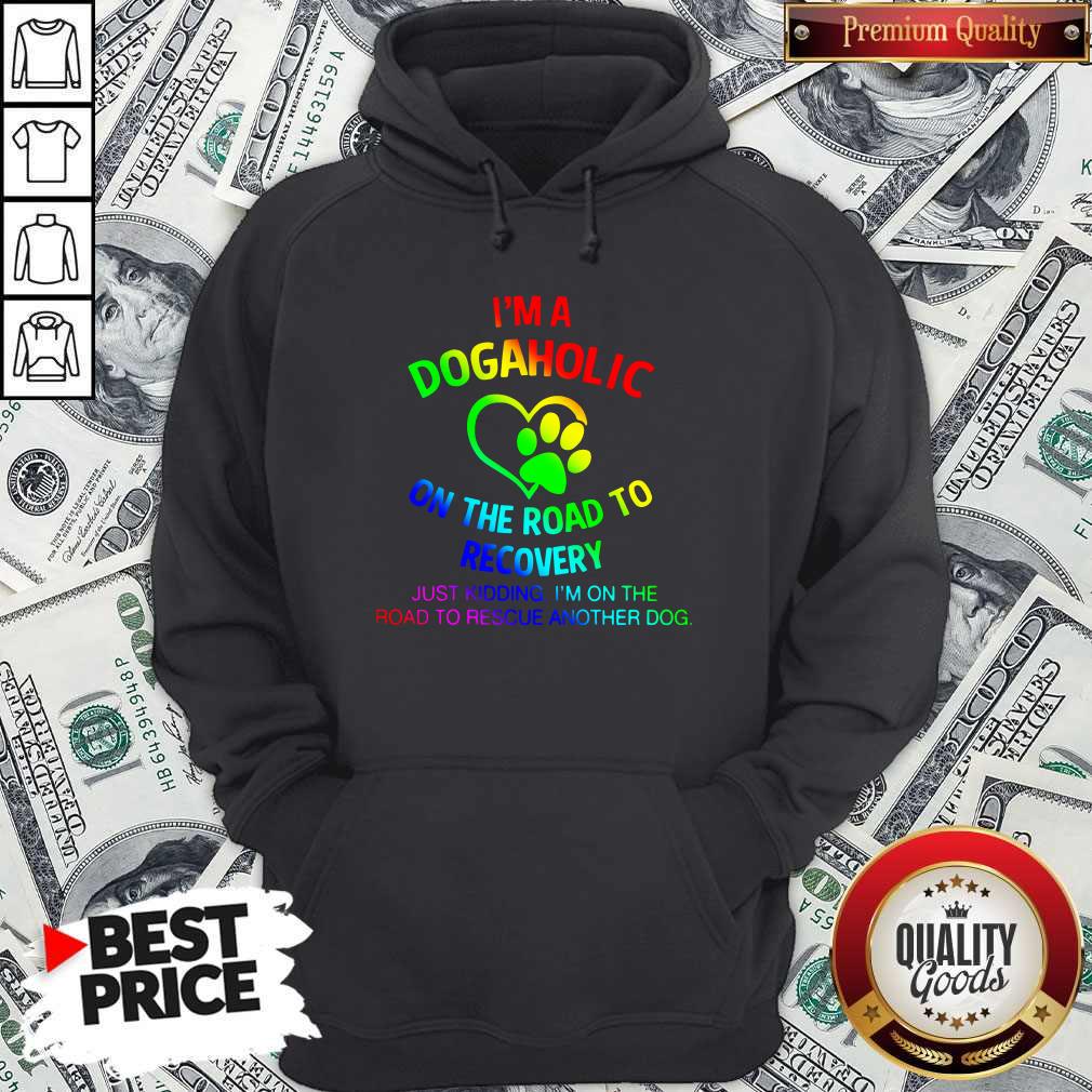 Nice LGBT I’m A Dogaholic On The Road To Recovery Shirt - Image 5
