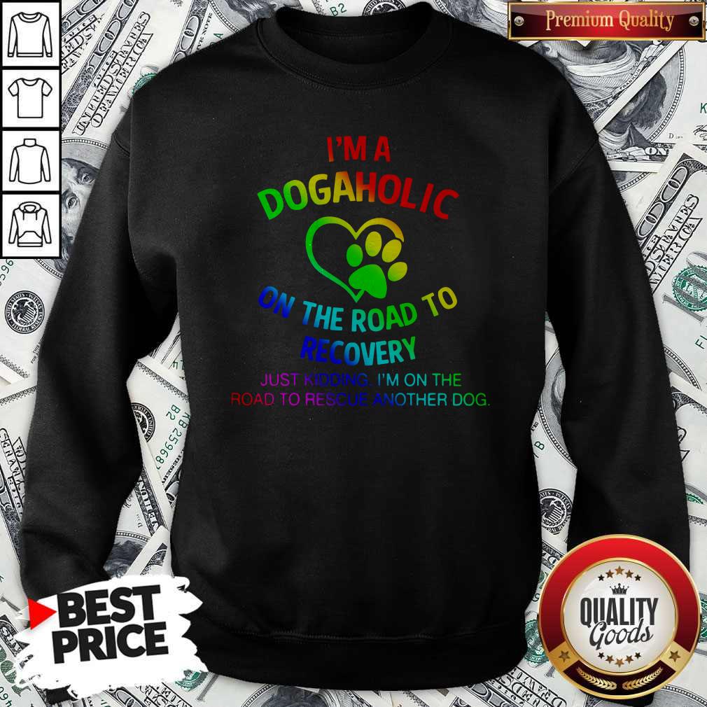 Nice LGBT I’m A Dogaholic On The Road To Recovery Shirt - Image 2