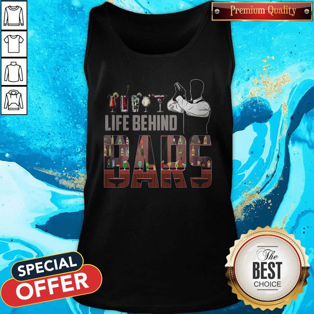 Nice Life Behind Bars Bartender Shirt - Image 5