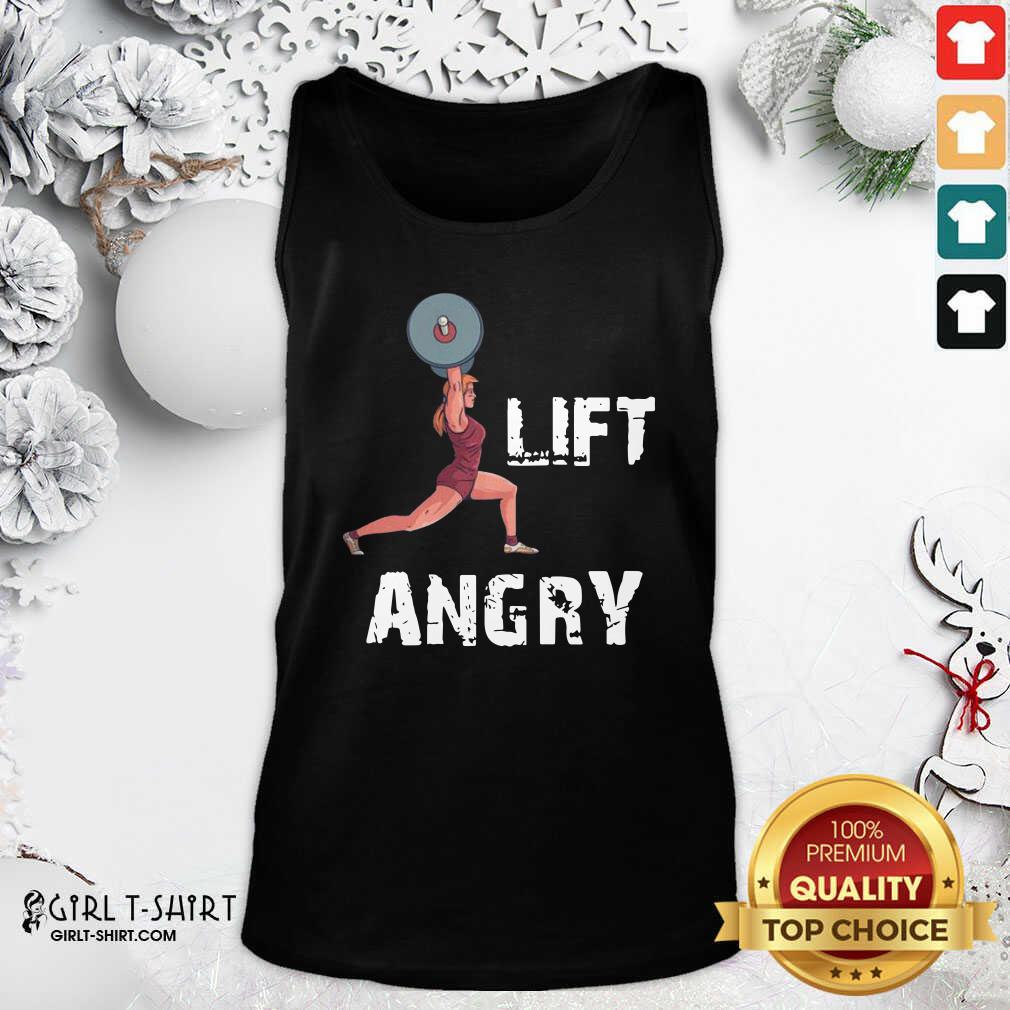 Nice Lift Angry Women Weightlifting Gear Shirt - Image 3