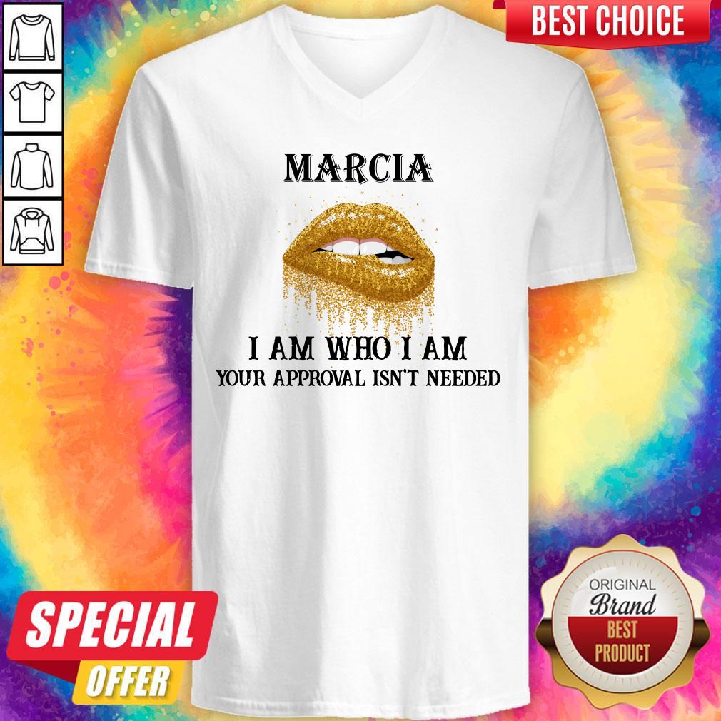 Nice Lips Diamond Marcia I Am Who I Am Your Approval Isn’t Needed Shirt - Image 4