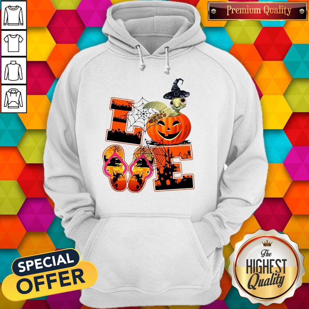 Nice Love Halloween Shorkie Witch Turtle Shirt - Image 2