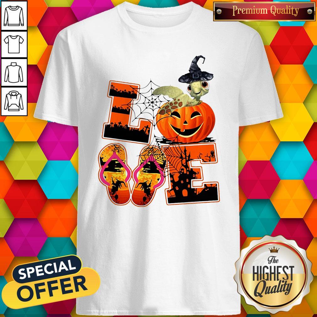 Nice Love Halloween Shorkie Witch Turtle Shirt