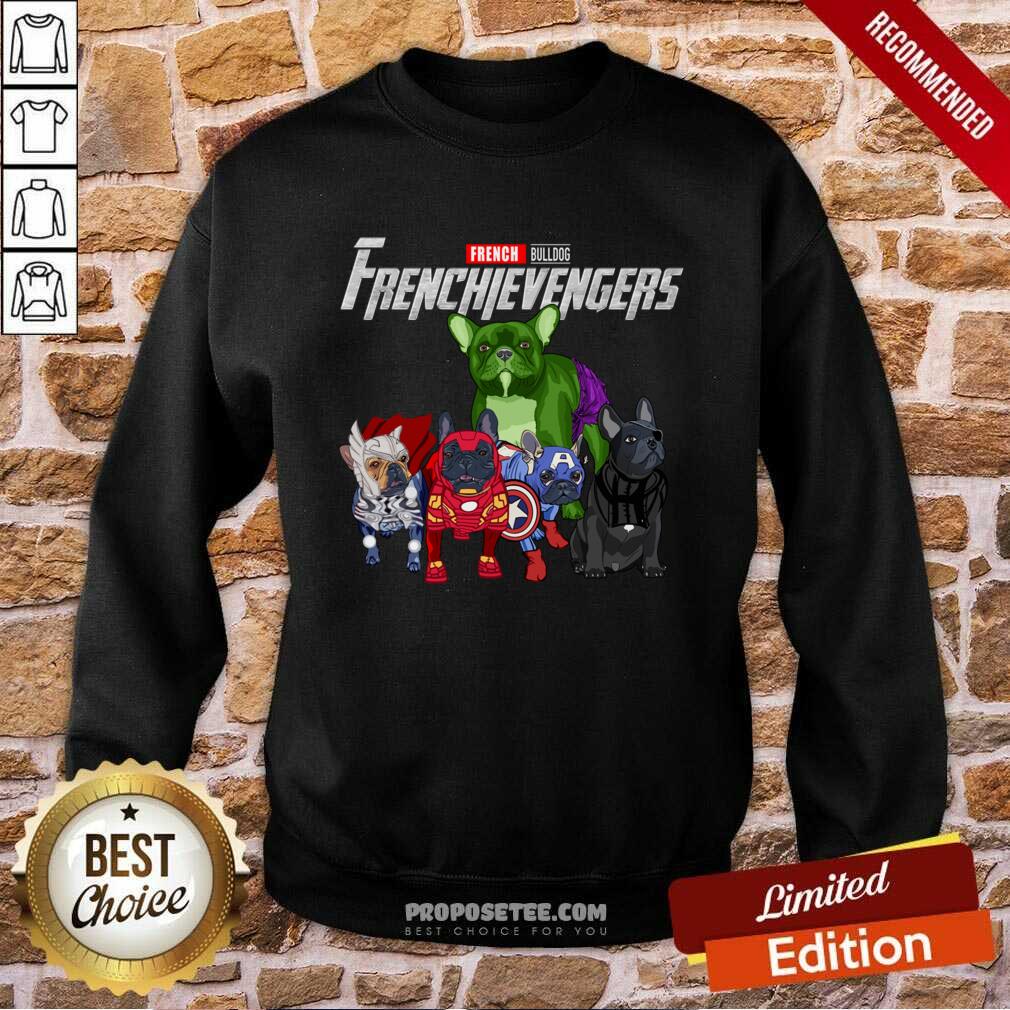 Nice Marvel Avengers French Bulldog Frenchievengers Shirt - Image 4