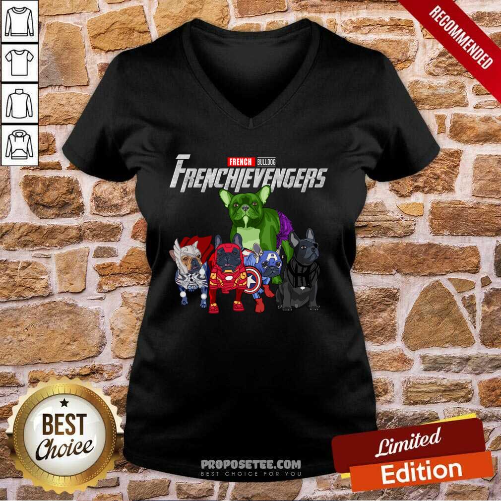 Nice Marvel Avengers French Bulldog Frenchievengers Shirt - Image 2