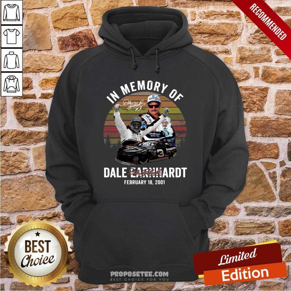 Nice Memory Of Dale Earnhardt February 18 2001 Vintage Signature Shirt - Image 2