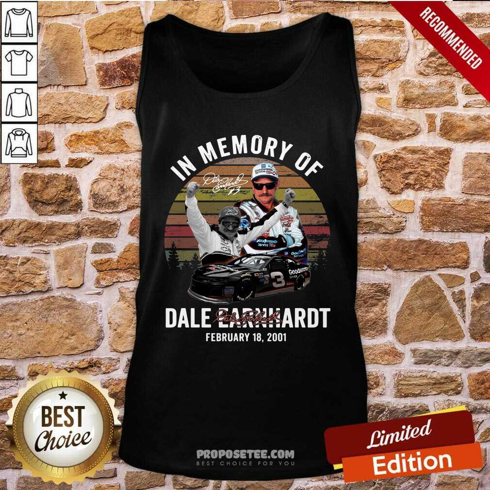Nice Memory Of Dale Earnhardt February 18 2001 Vintage Signature Shirt - Image 4
