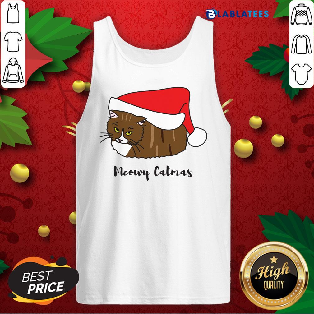 Nice Meowy Catmas Christmas Shirt - Image 5