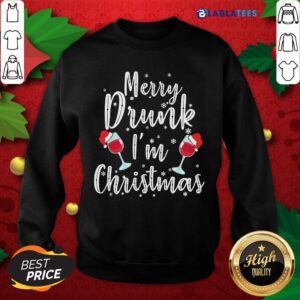 Alternative view of Nice Merry Drunk I'm Christmas Shirt